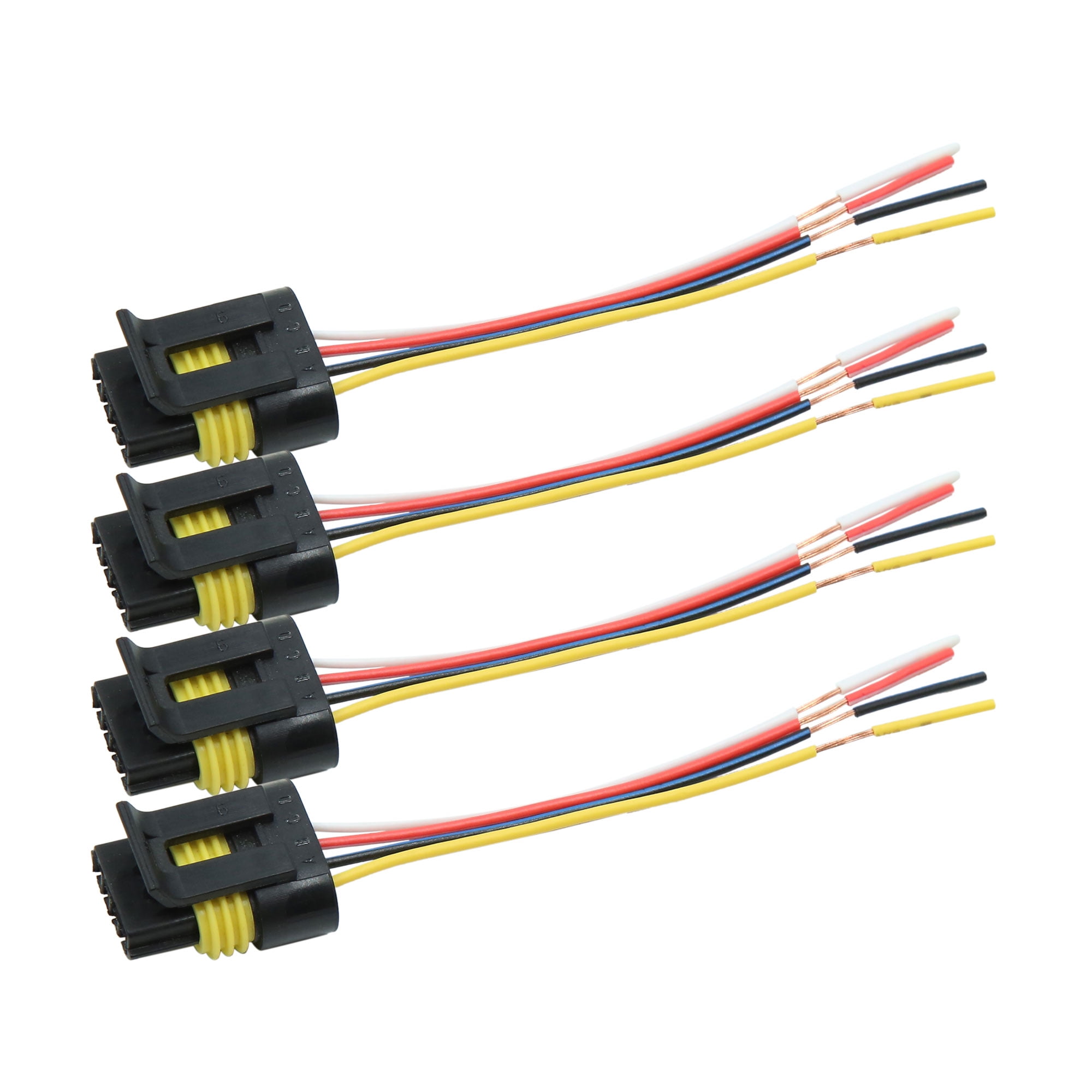 4pcs dc12v 4 pin waterproof car motor wiring harness connectors 5 Pin Trailer Wiring Adapter 4pcs dc12v 4 pin waterproof car motor wiring harness connectors socket plug walmart com